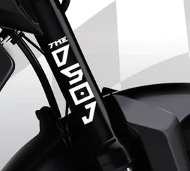 Dark side of japan fork decal